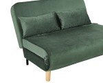Luxury Green Velvet 2-Seater Recliner Sofa Bed