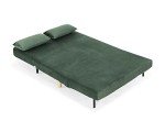 Luxury Green Velvet 2-Seater Recliner Sofa Bed