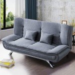 Linen Fabric 3-Seater Recliner Sofa Bed - Grey