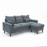Panana L-Shaped Grey Fabric Corner Sofa