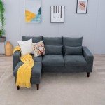 Panana L-Shaped Grey Fabric Corner Sofa