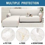 Waterproof Reversible Sofa Cover for Pets - Beige