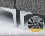 Modular Cream Gray Chenille Sectional Sofa Set