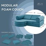 Teal 14PCS Modular Foam Play Couch Set