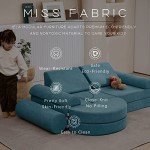 Teal 14PCS Modular Foam Play Couch Set