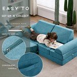 Teal 14PCS Modular Foam Play Couch Set