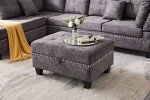 Modular L-Shaped Sectional Sofa Set with Ottoman