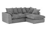 Jumbo Dylan Corner Seater Sofa in Grey