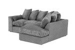 Jumbo Dylan Corner Seater Sofa in Grey