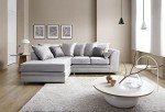 Stylish Light Grey L-Shaped Corner Sofa
