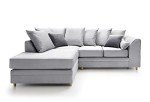 Stylish Light Grey L-Shaped Corner Sofa