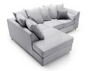 Stylish Light Grey L-Shaped Corner Sofa