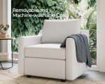 Modular Dark Grey Sofa with Slope Armrests