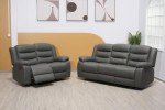 Modern Roma Recliner Bonded Leather Sofa Set