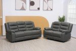 Modern Roma Recliner Bonded Leather Sofa Set