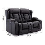 Caesar Electric Luxury Leather Recliner Sofa Set