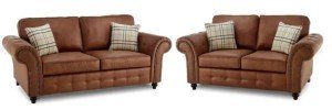 NIGHT HAVEN Faux Leather Sofa Set Collection