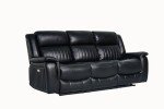 Premium Leather Electric Recliner Sofa with USB Ports