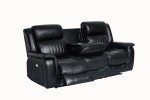 Premium Leather Electric Recliner Sofa with USB Ports