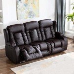 Luxury Leather Recliner Sofa Set - Caesar Collection