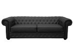 Chesterfield Style Venus 3-Seater Faux Leather Sofa