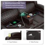 SQUEBILIFE Leather Recliner 2-Seater Sofa Set