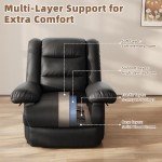 Hamlody Adjustable Recliner Armchair in Black