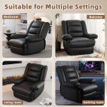 Hamlody Adjustable Recliner Armchair in Black