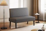 Yaheetech Modern Grey 2-Seater Loveseat Sofa