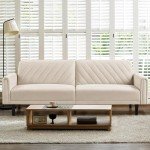 Yaheetech Modern 3-Seater Click-Clack Sofa Couch