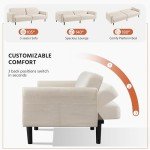 Yaheetech Modern 3-Seater Click-Clack Sofa Couch