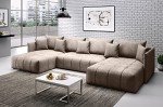 ChillMe U-Shape Sofa Bed with Storage - Cream