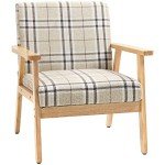Beige Modern One-Seater Sofa with Armrests