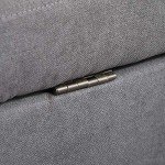 Modern 2-Seater Sofa with Hidden Storage – Grey