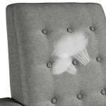 Yaheetech Grey Modern Adjustable Recliner Armchair