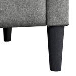 Yaheetech Grey Modern Adjustable Recliner Armchair