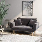 Small Gray Sofa Couch for Living Room