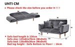 Small Gray Sofa Couch for Living Room
