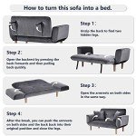 Small Gray Sofa Couch for Living Room