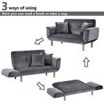 Small Gray Sofa Couch for Living Room