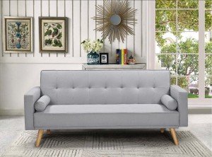 Modern 3-Seater Fabric Sofa Bed Recliner Couch