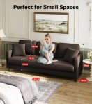 Teddy Velvet 2/3 Seater Modern Sofa Couch
