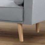 Modern 3-Seater Fabric Sofa Bed Recliner Couch