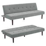 Cozy 3-Seater Modern Convertible Sofa Bed