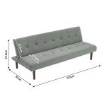 Cozy 3-Seater Modern Convertible Sofa Bed