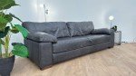 Linara 4-Seater Leather Sofa in Virginia Slate
