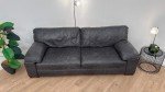Linara 4-Seater Leather Sofa in Virginia Slate