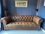 Luxurious Vintage Leather 4-Seater Sofa