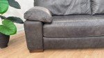 Linara 4-Seater Leather Sofa in Virginia Slate