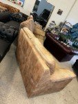 Tan Brown 4-Seater Leather Sofa - 2 Sections